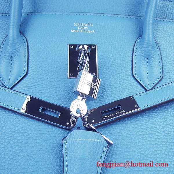 Hermes Birkin 40cm Togo Bag Light Blue 6099